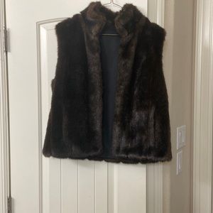 Faux Fur chocolate vest